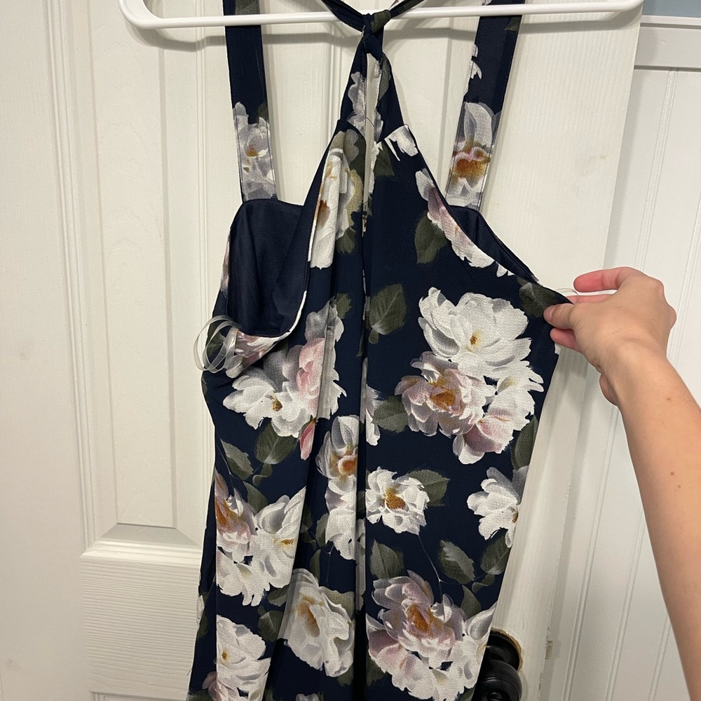Entro Navy and White Floral Dress
